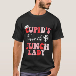 Cupidas favoritdag Lunch dam valentine T Shirt