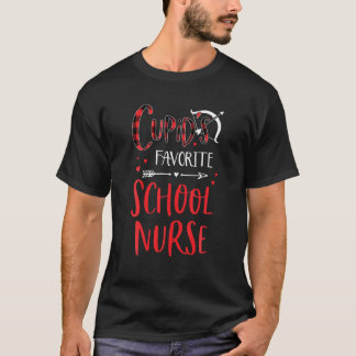 Cupidas Favorite School Nurse Red Play Valentine T Shirt