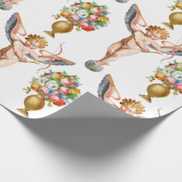 Cupidblommigt som slår in papper presentpapper
