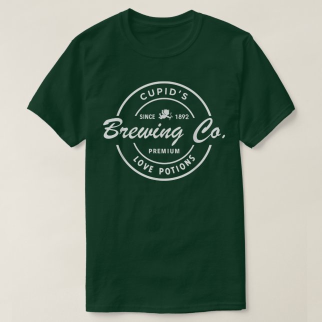 Cupides Brewing Co Coworking Valentine Gift Funny  T Shirt (Design framsida)