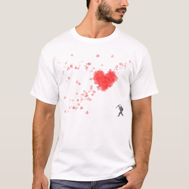 Cupidhjärtor Tee Shirt (Framsida)
