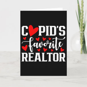 Cupidoms favorit mäklare söta hjärta Alla hjärtans Kort