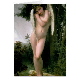 Cupidon 1891 hälsningskort