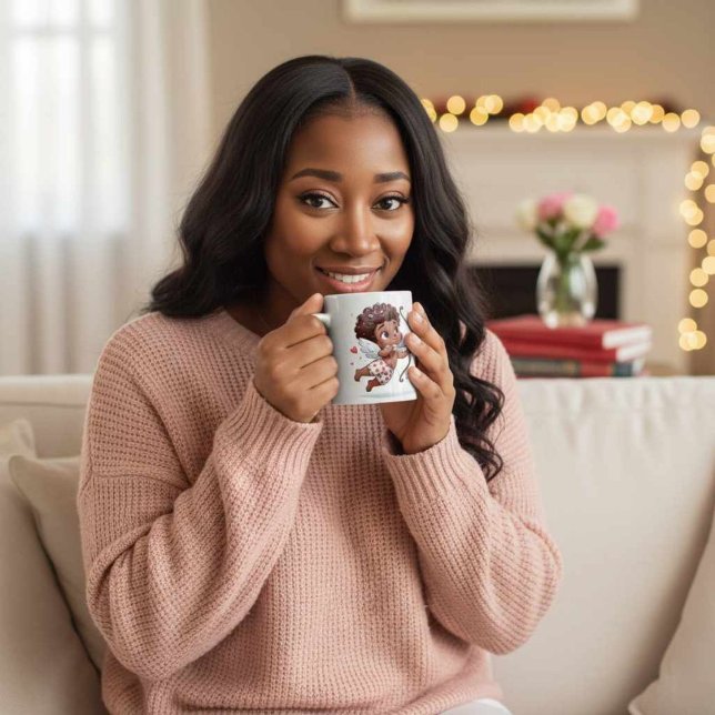 Cupids Alla hjärtans Kaffemugg (Enjoy a gift of love in hand  )