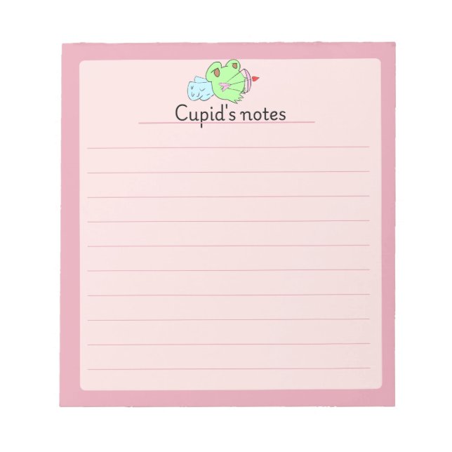 Cupids anteckningar anteckningsblock (Framsida)