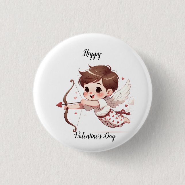 Cupids Arrow Valentindag Knapp (Framsida)