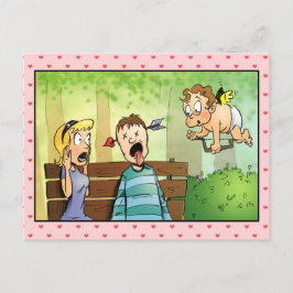Cupids Arrow Valentine Helg Vykort
