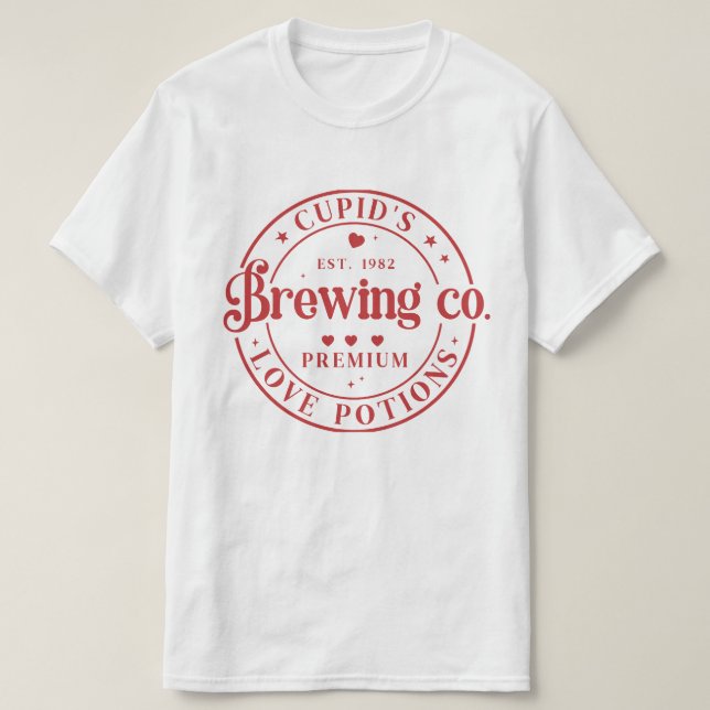 Cupid's Brewing Co. Alla hjärtans dag T Shirt (Design framsida)