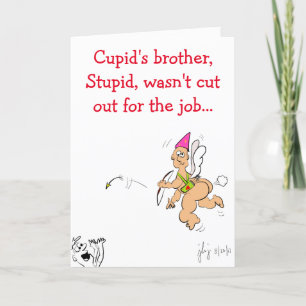 Cupid's Brother Valentines kort