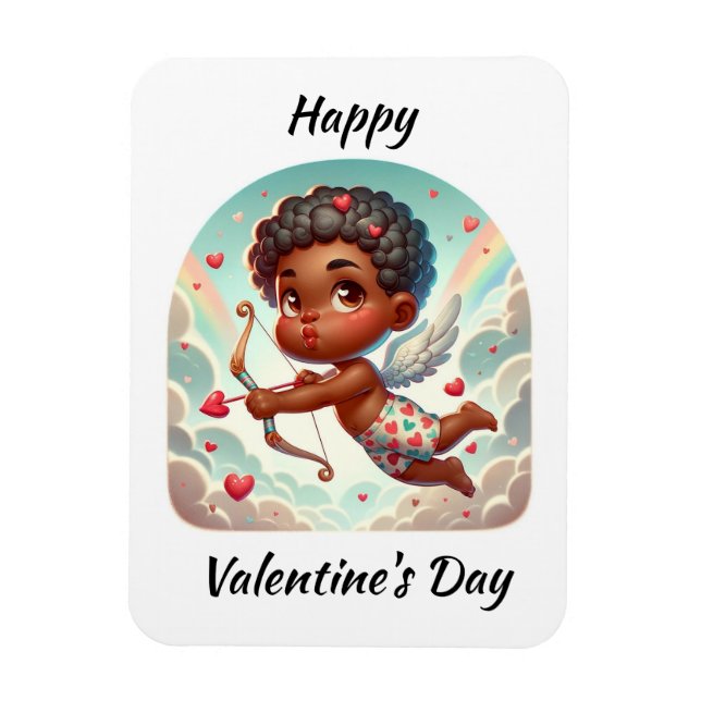 Cupid's Charm Valentine's Card Magnet (Vertikal)