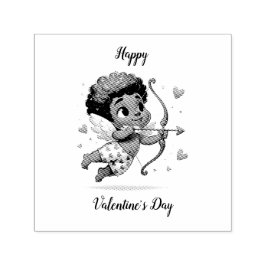 Cupid's Charm Valentine's Card Självfärgande Stämpel