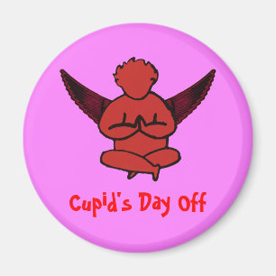 Cupid's Day Off - Valentines Yoga Magnet