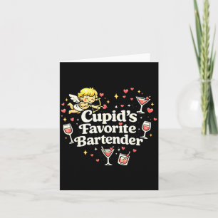 Cupids Favorit Bartender Rolig Valentin Drink Kort