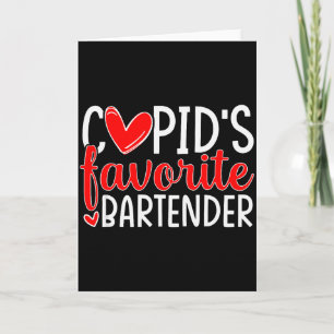 Cupids Favorit Bartender Roliga Hjärtan Alla Hjärt Kort