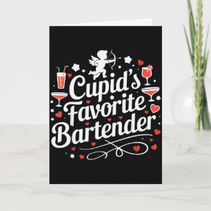 Cupid's Favorit Bartender Roligt Valentinsdryck D Kort