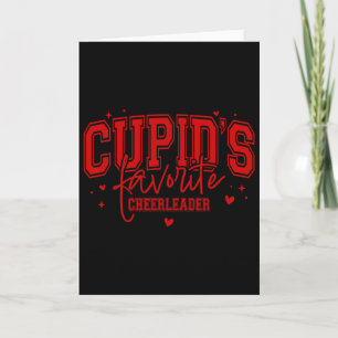 Cupids Favorit Cheerleader Rosa Alla Hjärtans Chee Kort