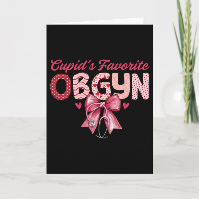 Cupid's Favorit Ob-gyn Coquette Stetoskop Ob Nu Kort (Framsida)