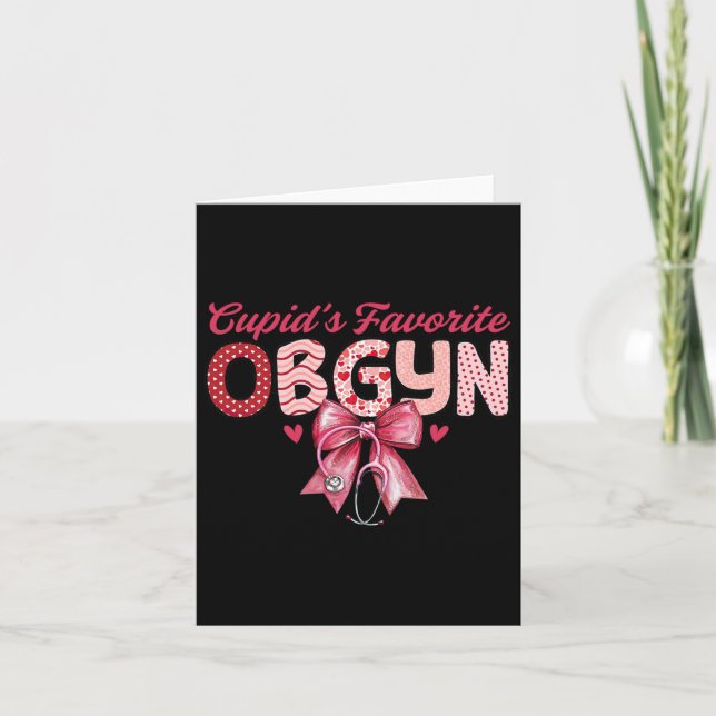Cupid's Favorit Ob-gyn Coquette Stetoskop Ob Nu Kort (Framsida)