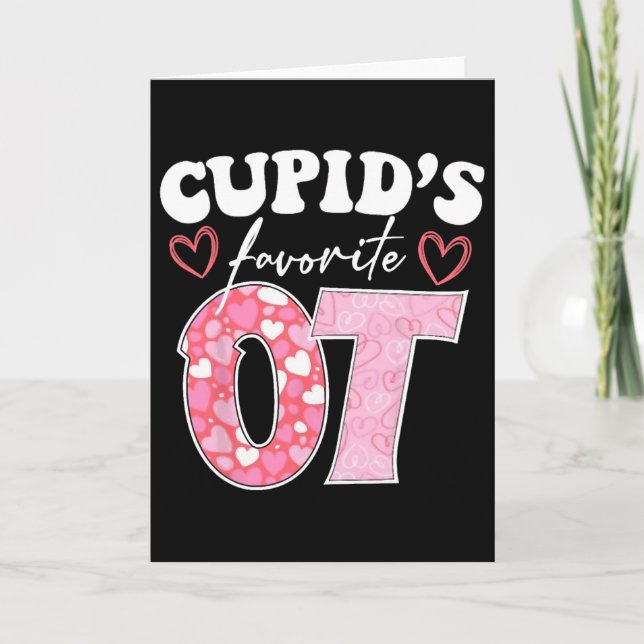 Cupids Favorit Ot Glad Valentine Kläder  Kort (Framsida)