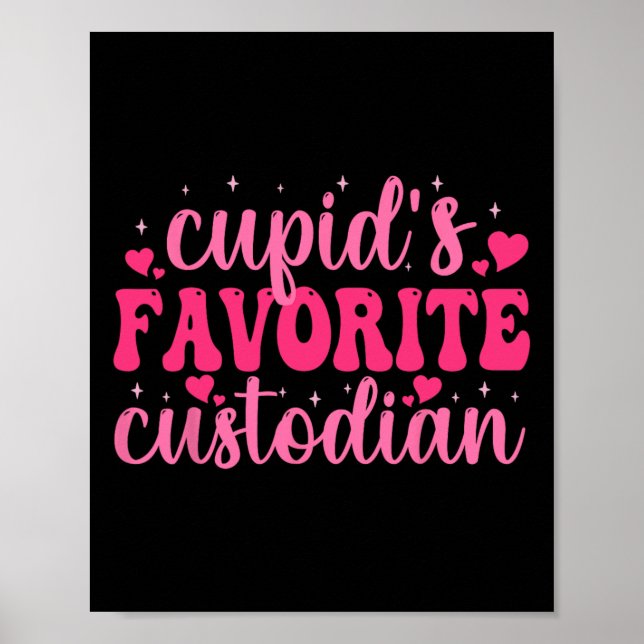 Cupids Favorit Vårdare Alla Hjärtans Dag Kärlek Vå Poster (Framsidan)