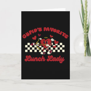 Cupid's Favorita Lunch Lady Heart Alla hjärtans da Kort