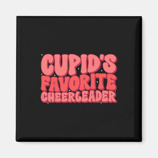 Cupids Favorite Cheerledare Alla hjärtans dag Kärl Magnet