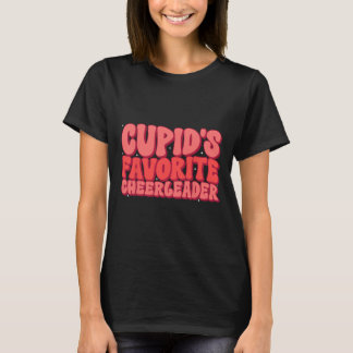 Cupids Favorite Cheerledare Alla hjärtans dag Kärl T Shirt