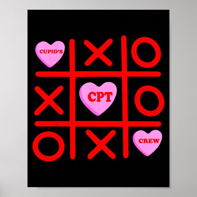 Cupids Favorite Cpt Crew Xoxo Phlebotomist Valenti Poster (Framsidan)