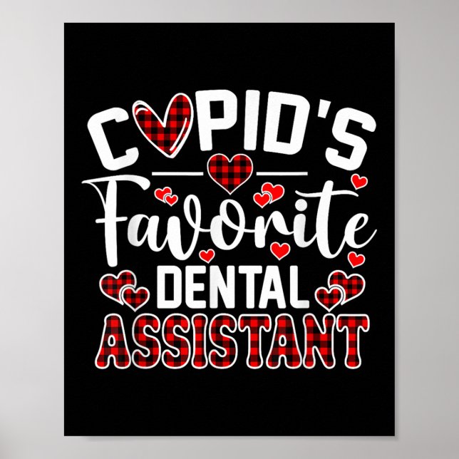 Cupids Favorite Dental Istant Funny Valentines day Poster (Framsidan)