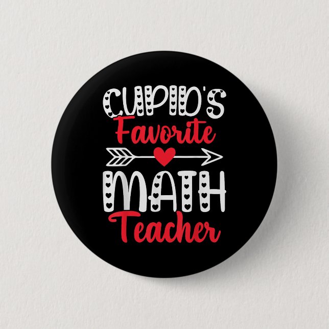 Cupids Favorite Math Teacher Mathematics Valentine Knapp (Framsida)