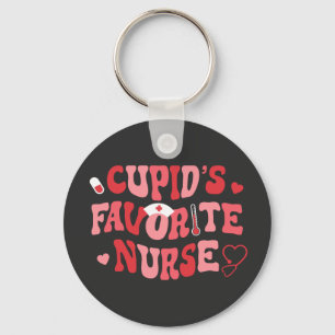Cupids Favorite Nurse Nyckelring