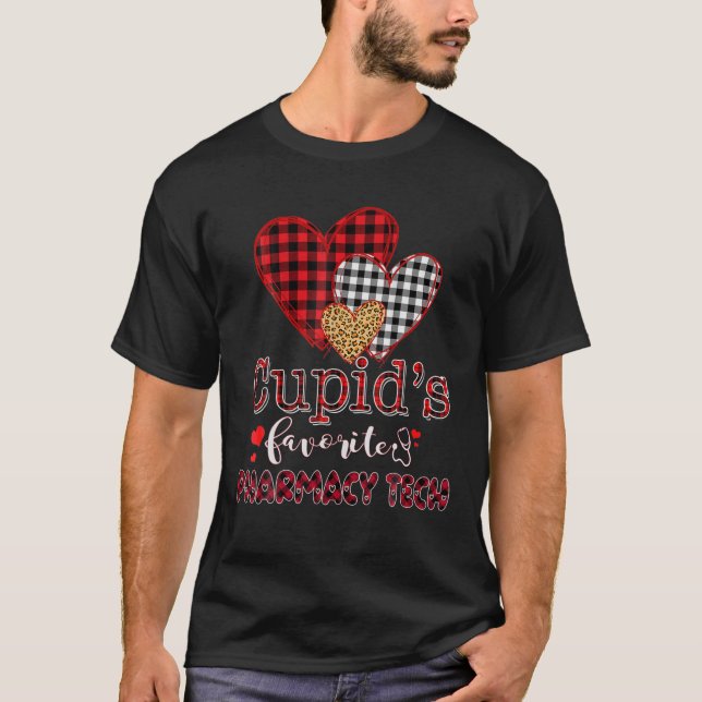 Cupid's Favorite Pharmacy Tech - Pharmacy Tech Val T Shirt (Framsida)
