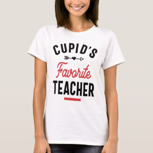 Cupids Favorite Teacher T-Shirt Valentines day Sch