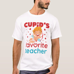 Cupids favoritlärare Cute Valentine Day T Shirt
