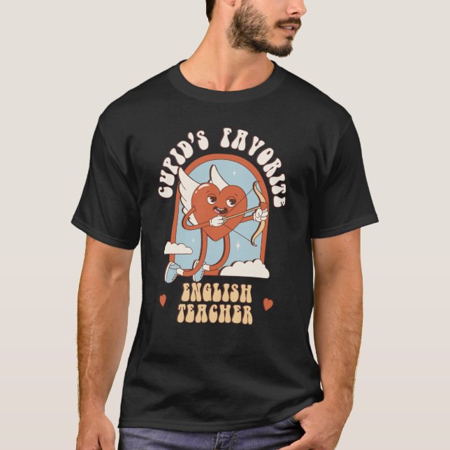 Cupids favoritlärare i engelska Lärare Cute Groo T Shirt (Framsida)