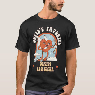 Cupids favoritlärare i matematik Cute Groovy T Shirt