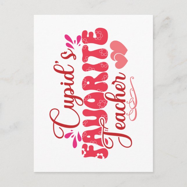 Cupids favoritlärare vykort (Framsida)