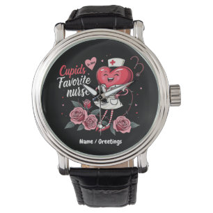 Cupids favoritnäsa och Cute Valentine's Armbandsur