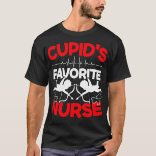 Cupids favoritnäsduk Valentines day Hearts Day R T Shirt