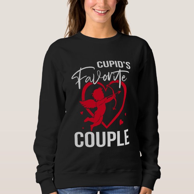 Cupids favoritpar - Alla hjärtans dag T Shirt (Framsida)