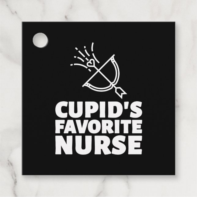 Cupids favoritsjuksköterska gåvor etiketter (Framsida)