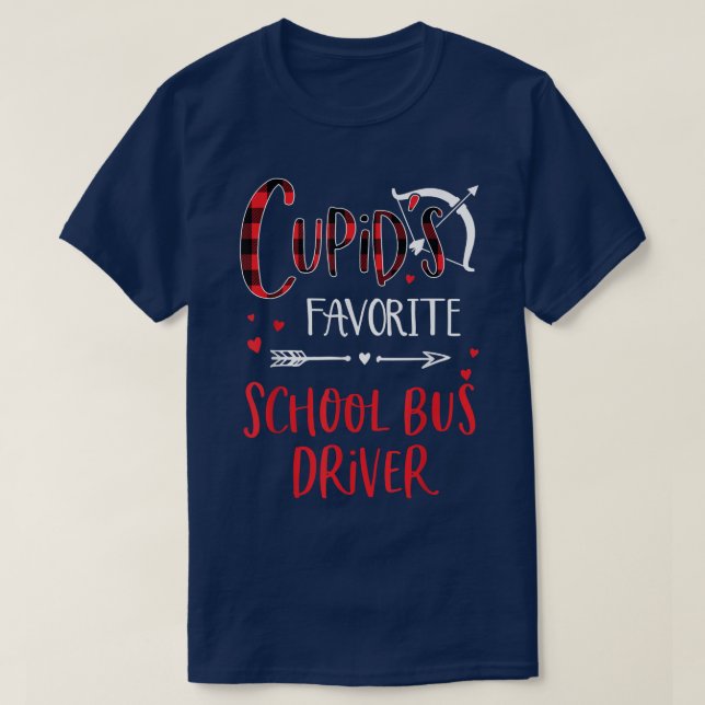Cupids favoritskola, Buss-drivrutin, rödfärgad, Va T Shirt (Design framsida)