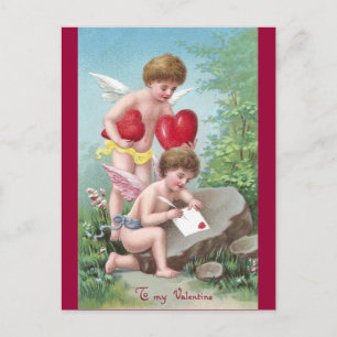 Cupids in Clearing with Sten Valentine Helg Vykort