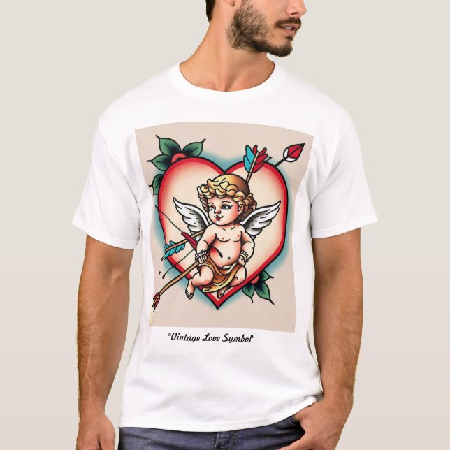 Cupids klassiska Bläck T Shirt (Framsida)