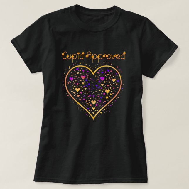 Cupids konfetti Heart T Shirt (Design framsida)