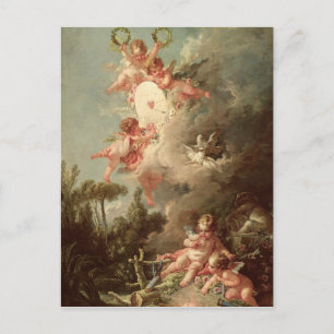 Cupids mål, från 'Les Amours des Dieux' Vykort