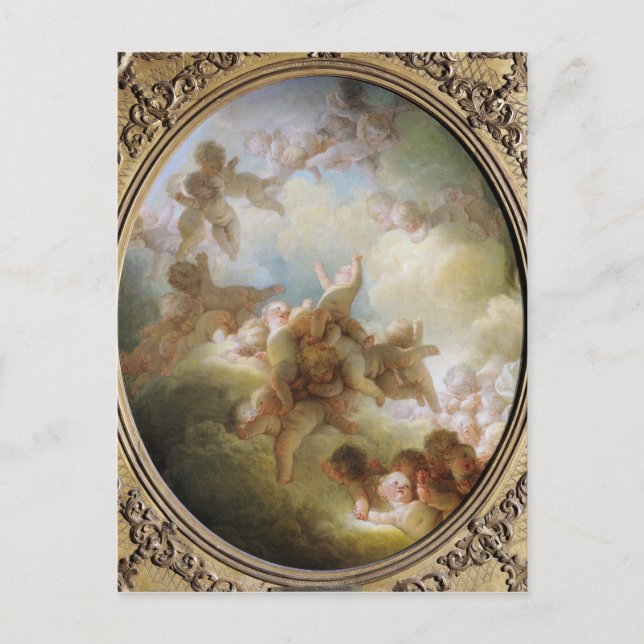 Cupids svärmning, c.1767 vykort (Framsida)