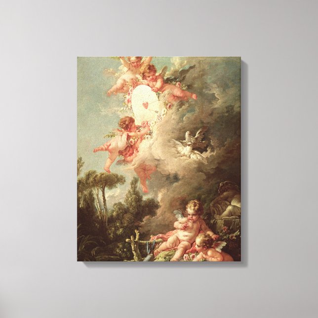 Cupid's Target, från Les Kärlek des Dieux Canvastryck (Framsida)