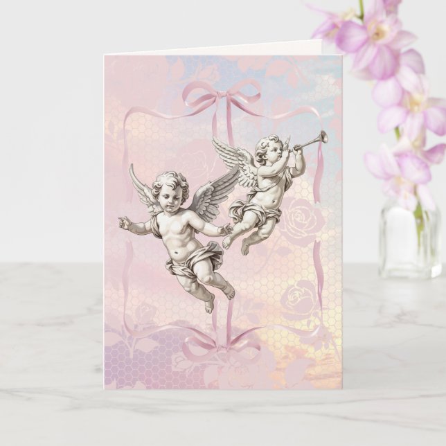 Cupid's Triumph Valentine's Day Card Kort (Orkide)