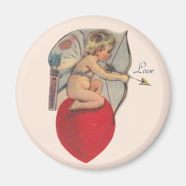 Cupids valentinmeddelande magnet (Framsidan)